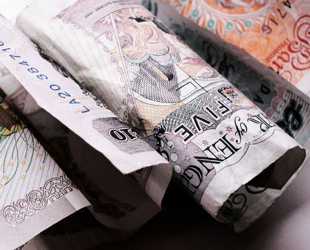 Photo of British Pound notes